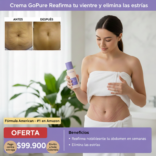 GoPure® Elimina el vientre flácido y reduce las estrías fórmula avanzada