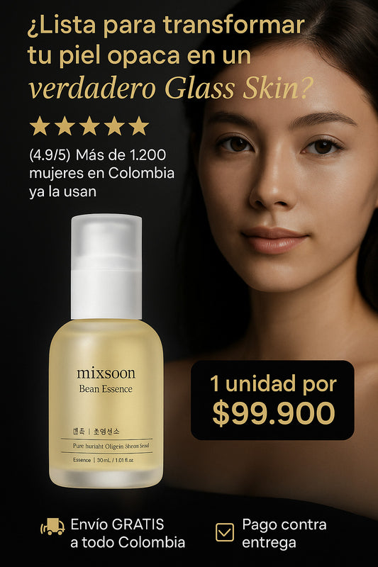 ¿Piel de vidrio? MIXSOON lo hace posible. Tu piel, luminosa y perfecta sin filtros